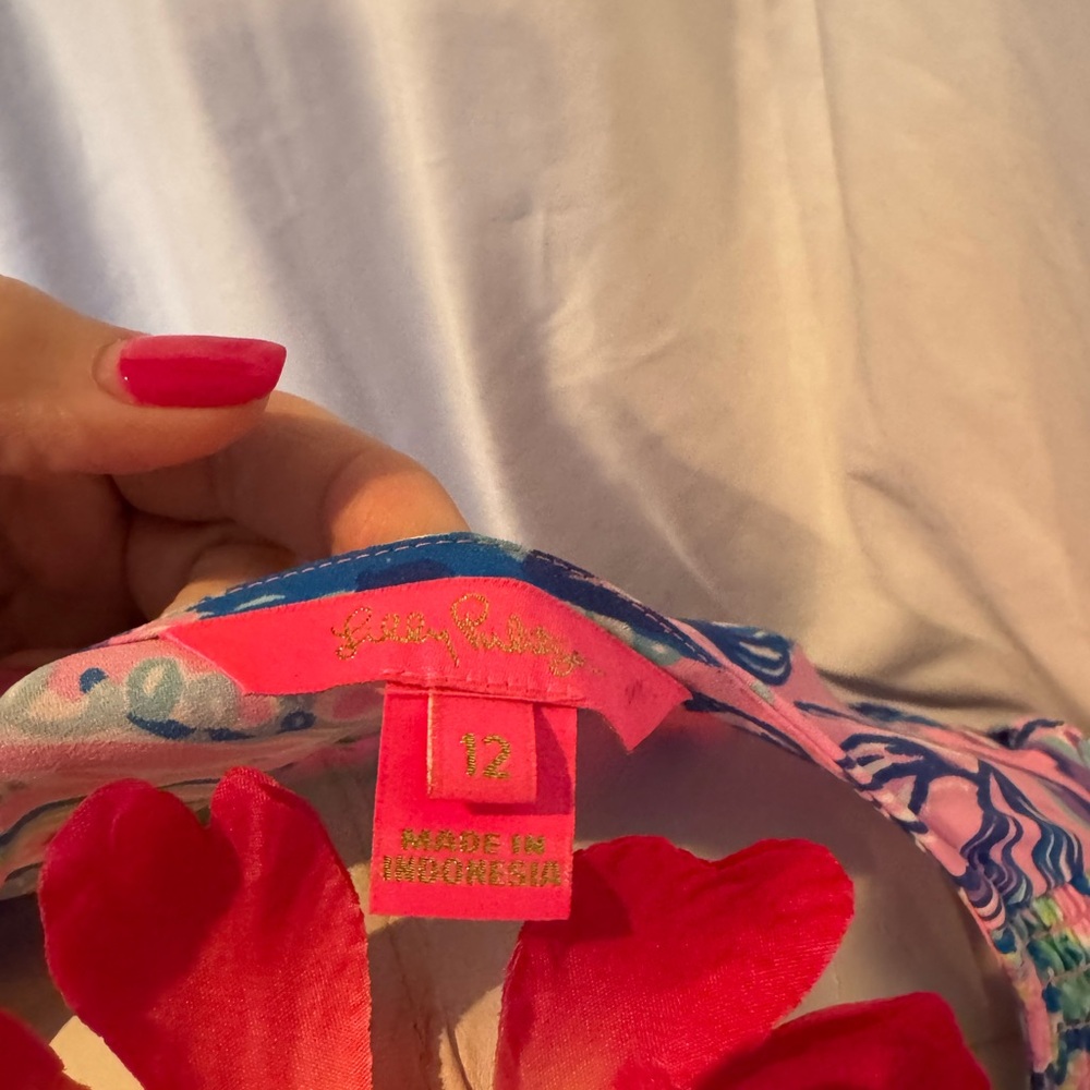 Lilly Pulitzer Cristiana Stretch Mini Dress Just a Lil Jelly Pink Size 12. - Picture 6 of 7